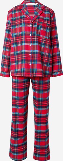 Women' Secret Pyjama en bleu / émeraude / rouge / blanc, Vue avec produit