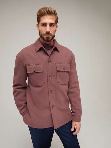 ABOUT YOU x Kevin Trapp Between-Season Jacket 'Ramon' in Brown: front