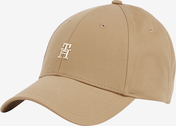 TOMMY HILFIGER Cap 'ELEVATED CHIC' in Brown: front