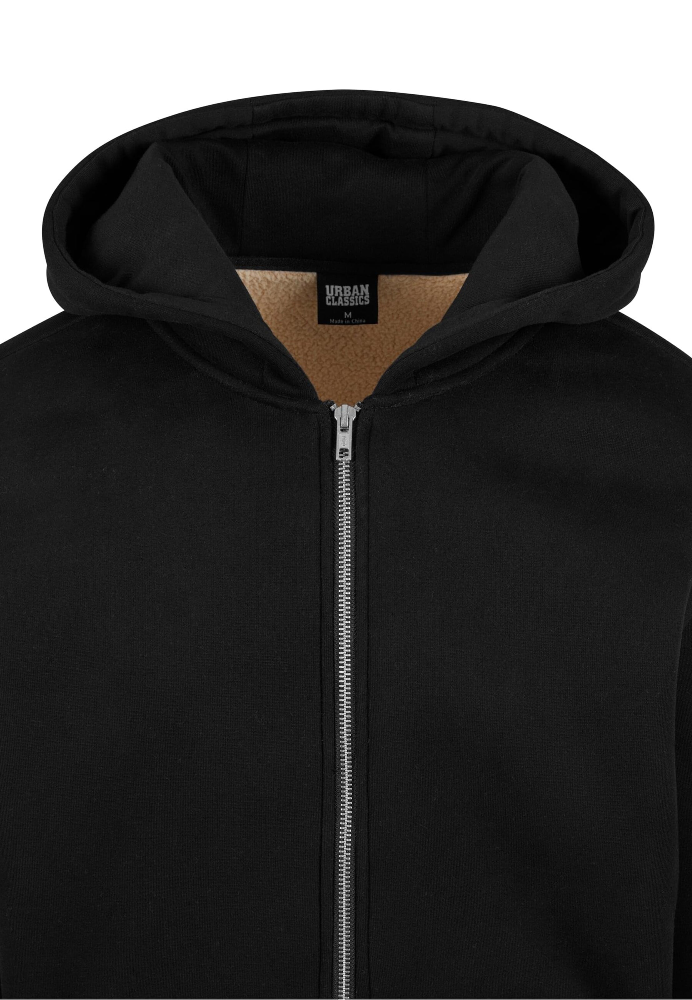 Urban Classics Sweat jacket in Black