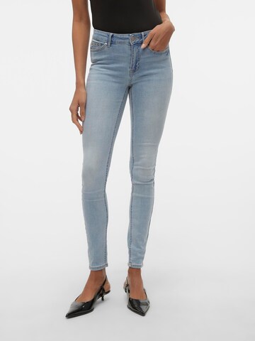 VERO MODA Skinny Jeans 'Flash' in Blauw: voorkant