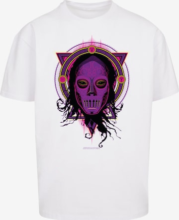 F4NT4STIC T-Shirt 'Harry Potter Neon Death Eater' in Weiß: Vorderseite