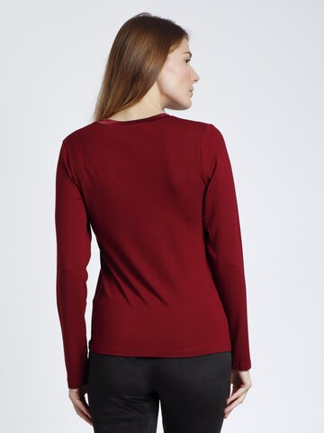 admas - Top 'ADMAS Camiseta Manga Larga Pico Raso para Mujer' en rojo