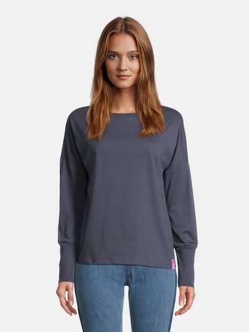 salzhaut Shirt 'Smaak' in Blauw: voorkant