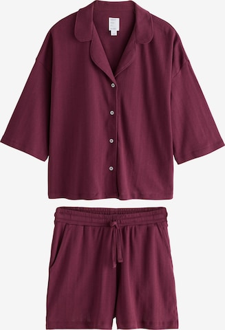 Next Pyjamashortsit värissä punainen: etupuoli