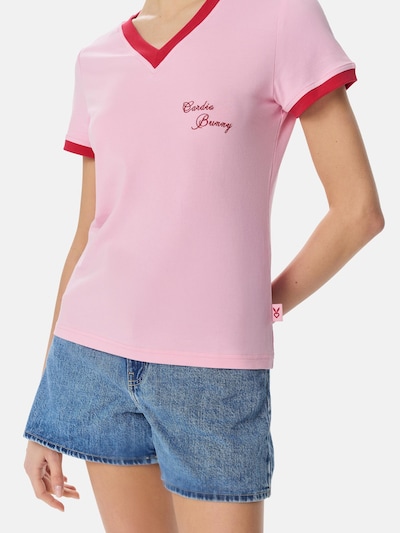 Cardio Bunny T-shirt 'RETRO' en XS en rose, Vue avec produit