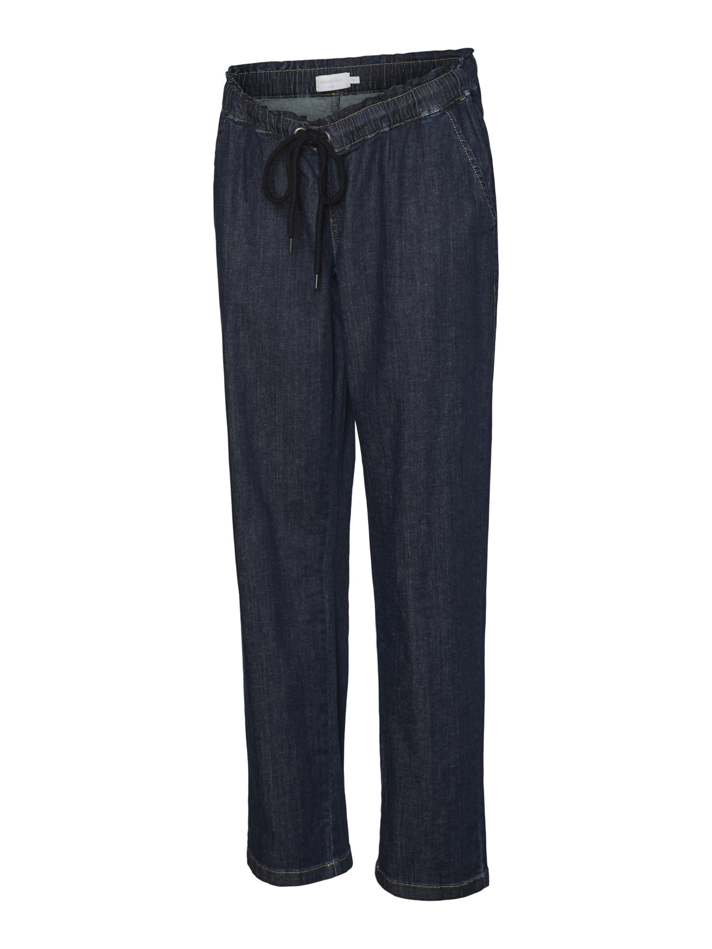 MAMALICIOUS Loosefit Jeans i blå: forside