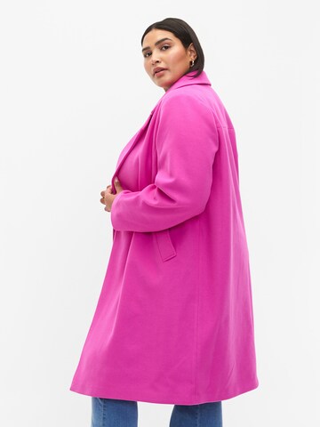 Zizzi Between-Seasons Coat 'MSASHA' in Pink