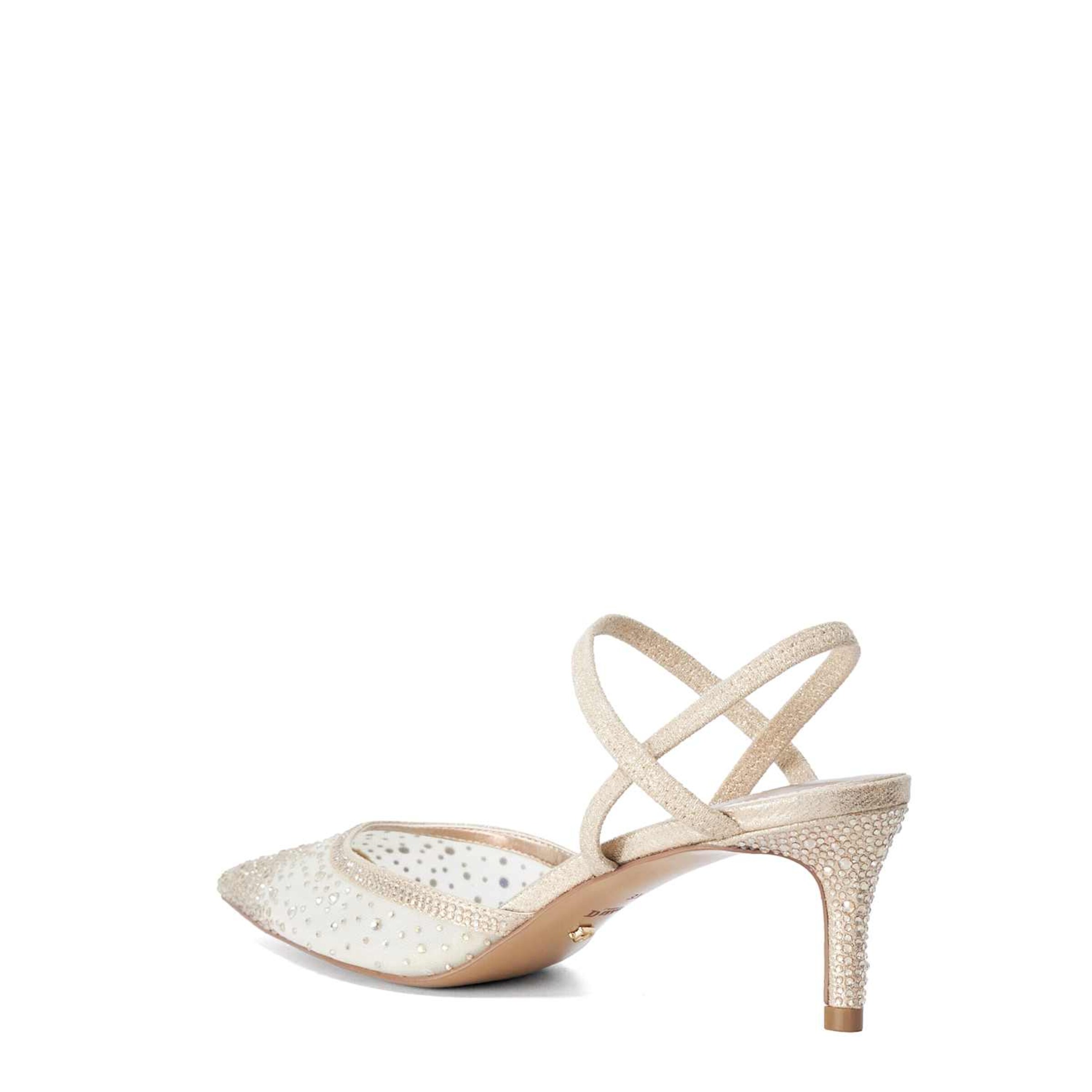 Dune LONDON Slingpumps 'CHARISMATIC' in Silber
