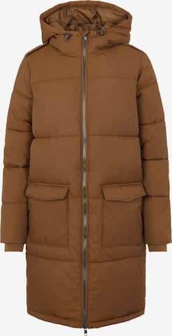 OBJECT Between-Seasons Coat 'HANNA' in Brown: front
