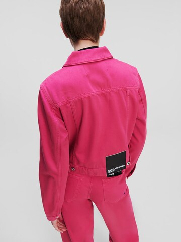 KARL LAGERFELD JEANS Демисезонная куртка в Ярко-розовый