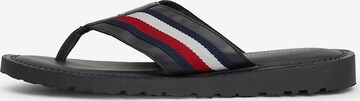 TOMMY HILFIGER Σαγιονάρες διχαλωτές σε μαύρο: μπροστά