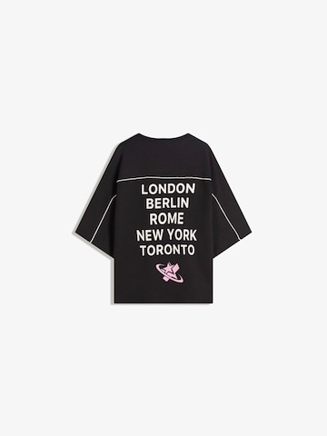 Bershka Tričko - Čierna