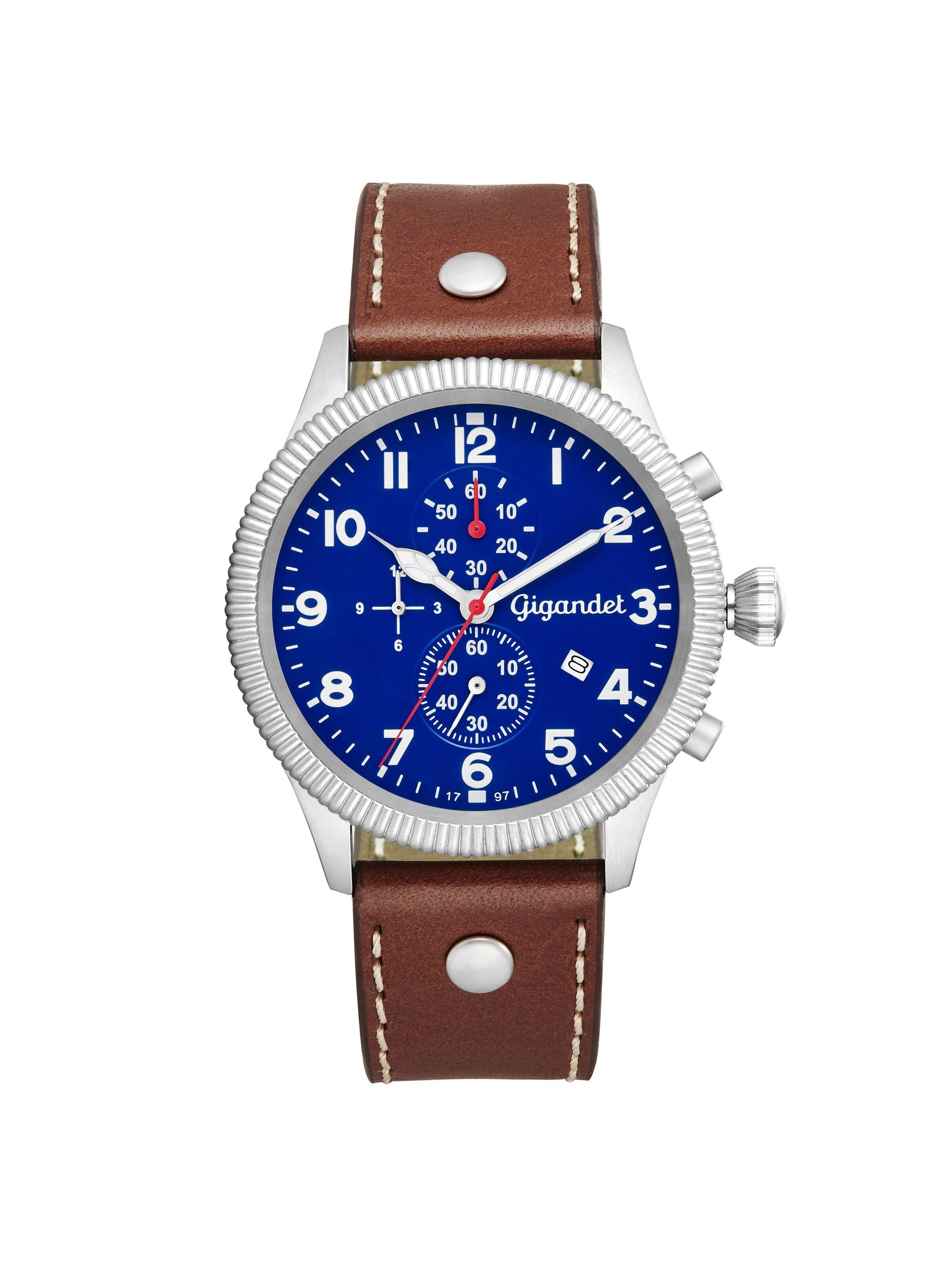 Gigandet Analog Watch 'RED BARON V' in Blue: front