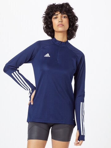 ADIDAS SPORTSWEAR - Camisa funcionais 'Condivo 20' em azul: frente