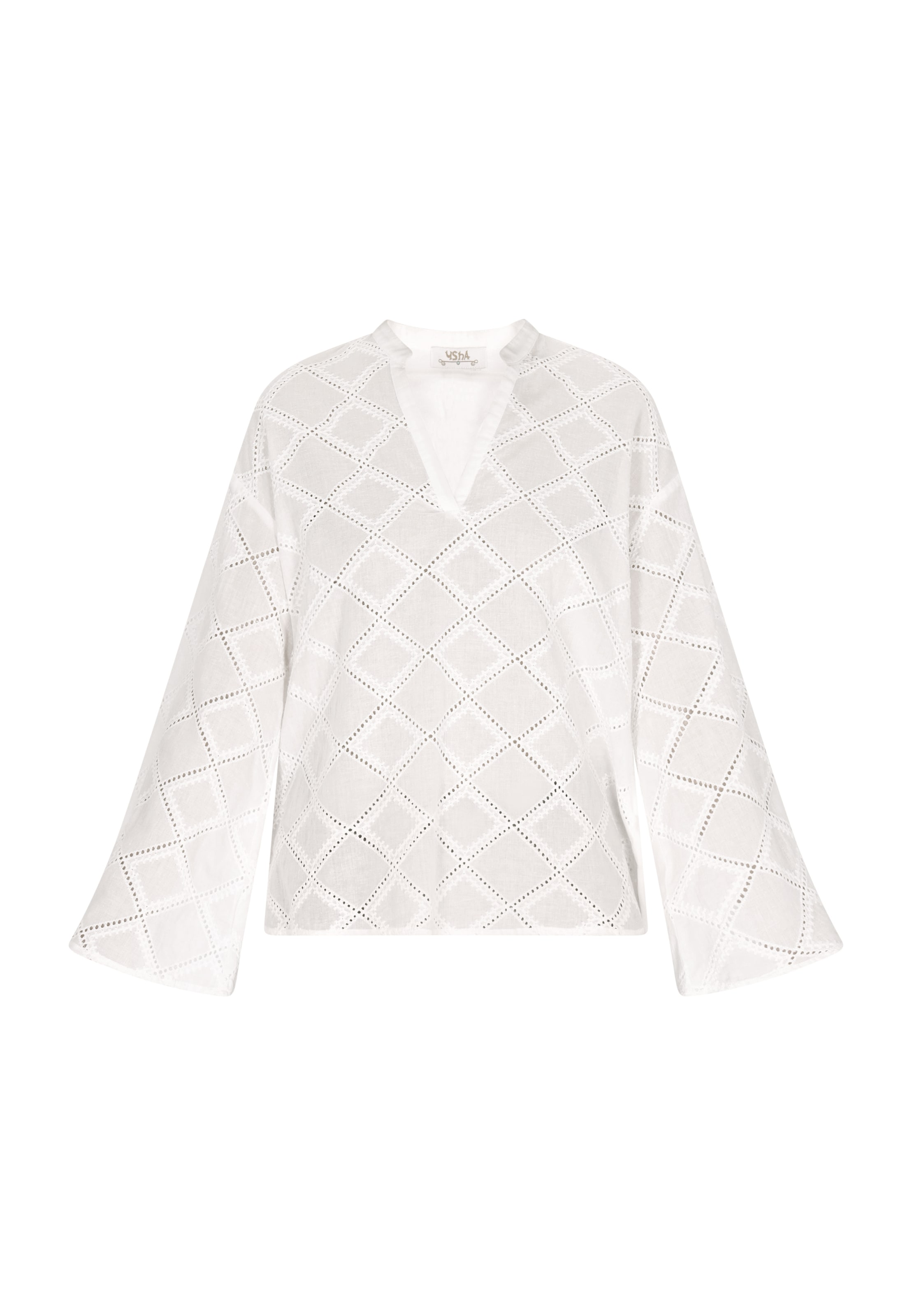 usha FESTIVAL Bluse in Weiß: Vorderseite