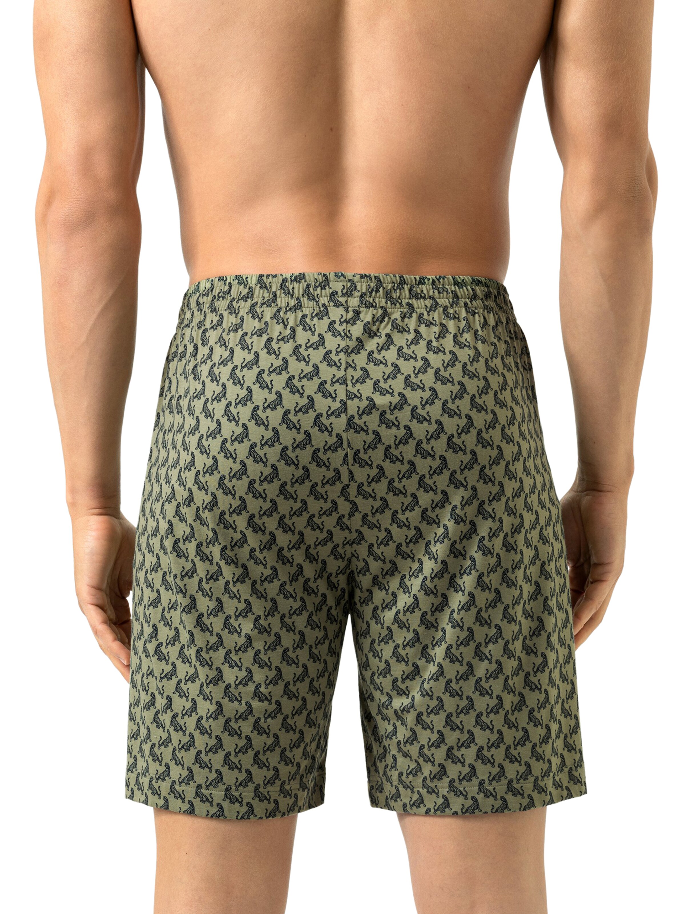 Pyjama court 'Tipsy Tigers' Mey en vert