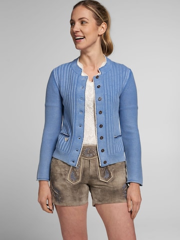 SPIETH & WENSKY Knit Cardigan 'Alexa' in Blue: front