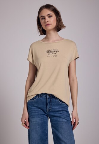 Street One Studio Shirt in Beige: front