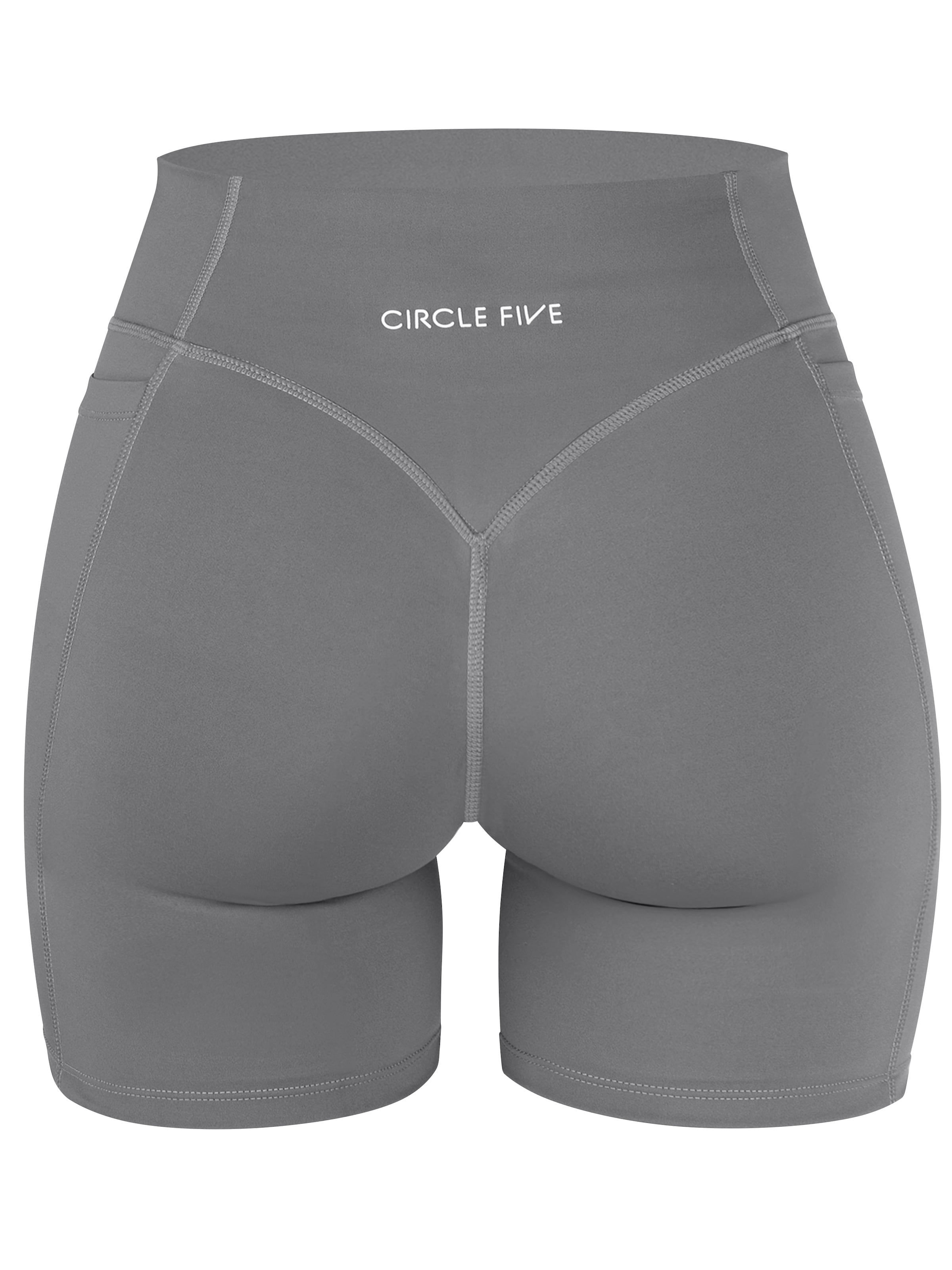 Circle Five Slim fit Workout Pants in Grey