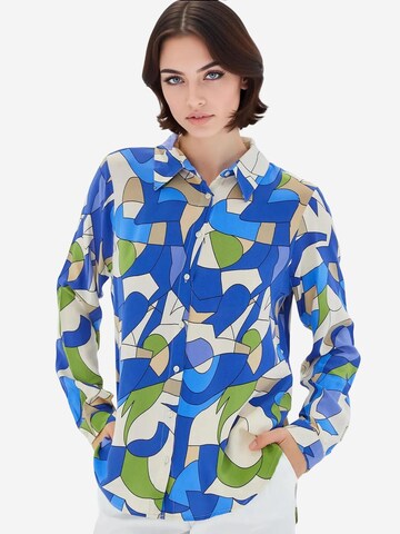 Bigdart Bluse in Blau: Vorderseite