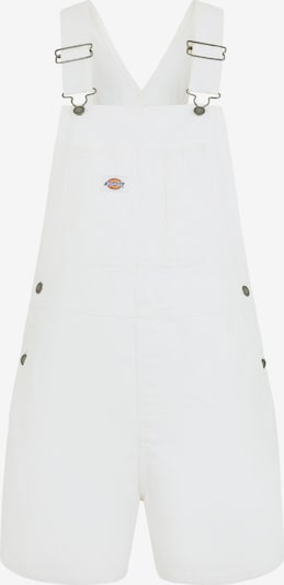 DICKIES Latzshorts in weiß, Produktansicht