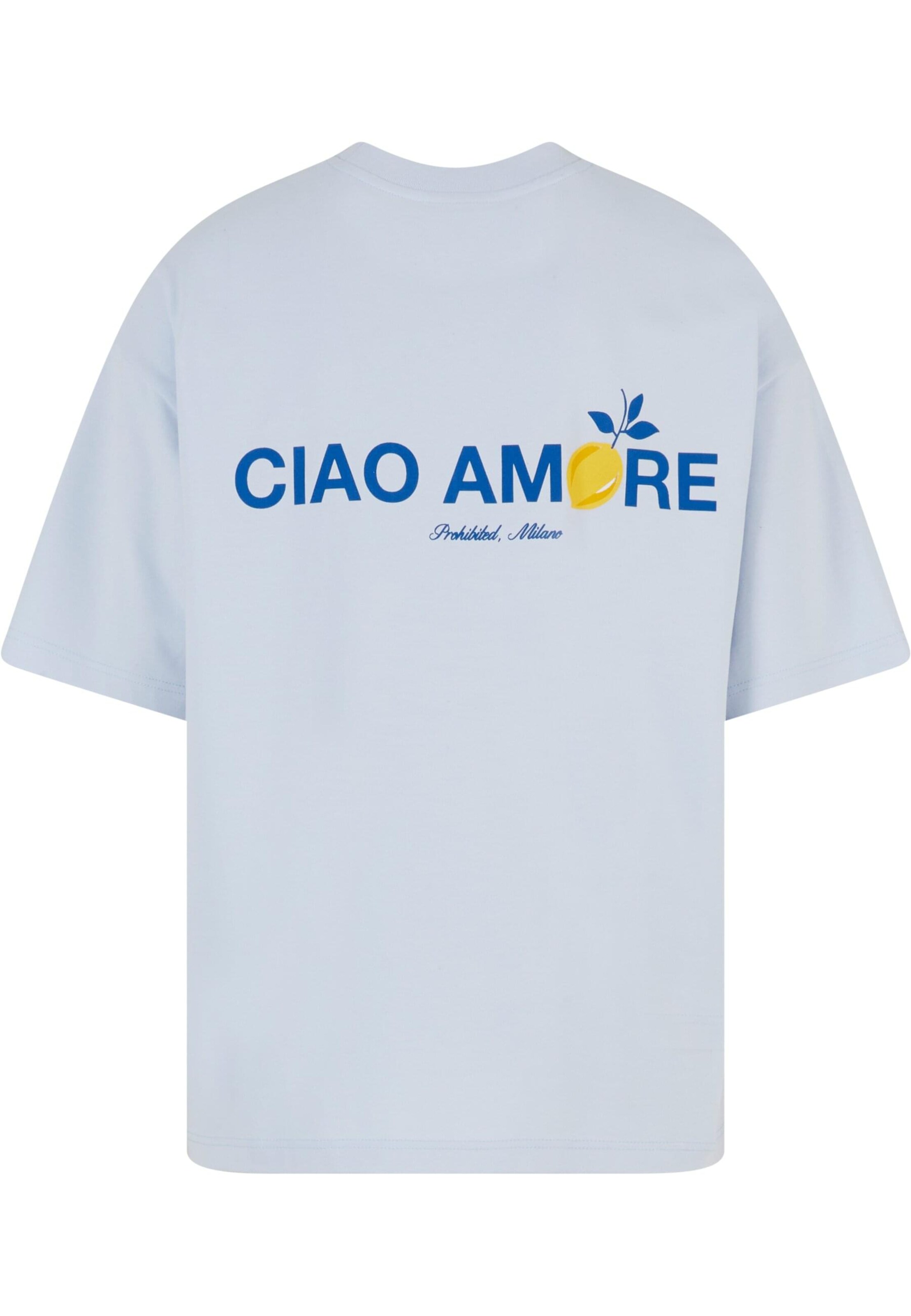 Prohibited Shirt 'Ciao Amore' in Blauw