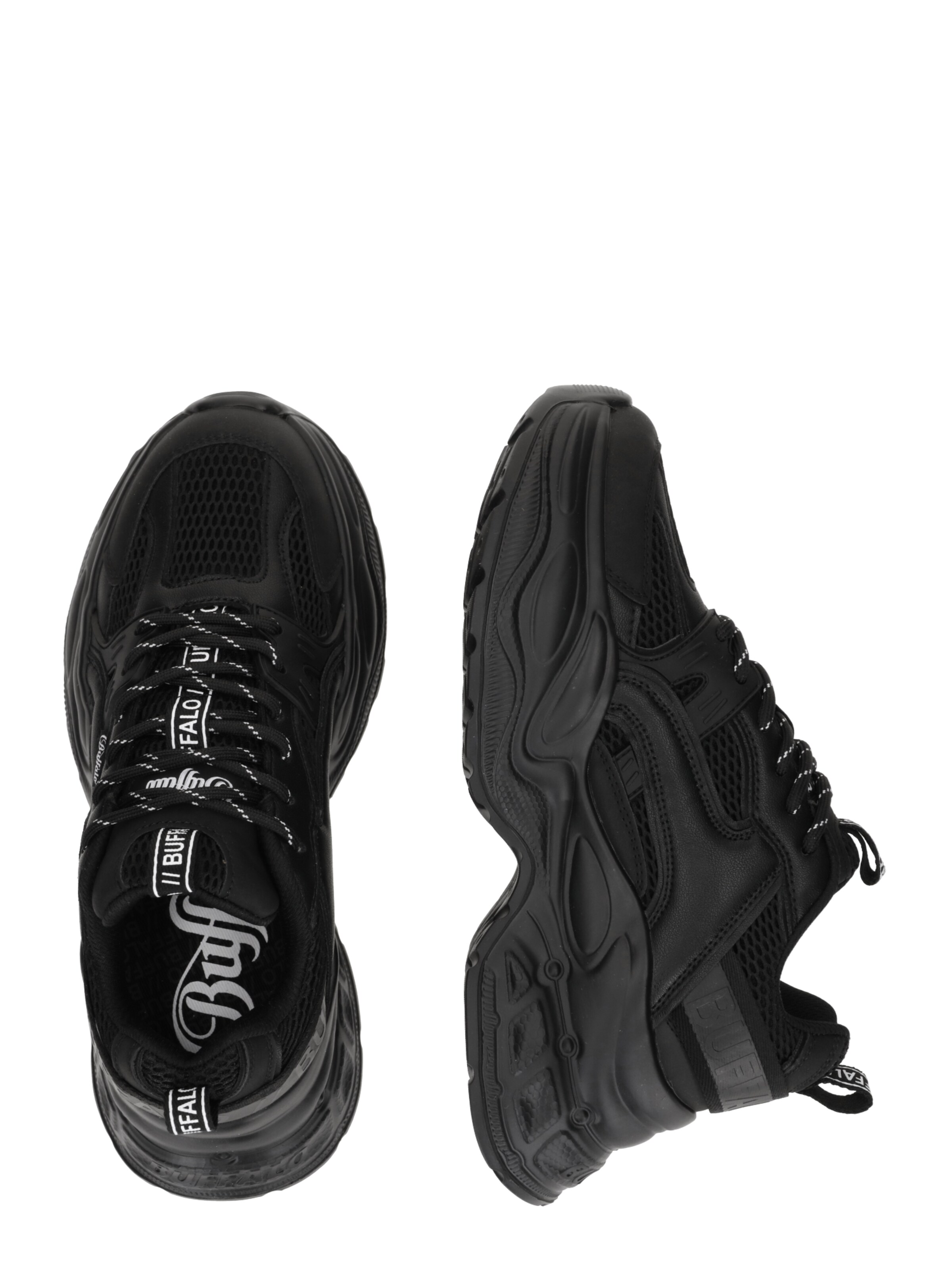 BUFFALO Σνίκερ χαμηλό 'YUNO' σε μαύρο