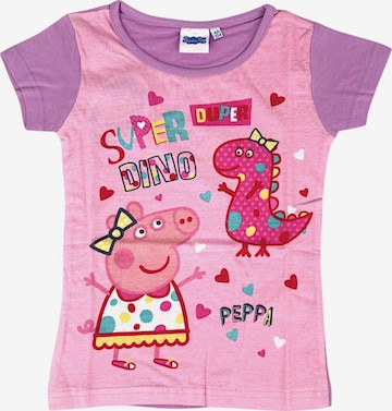 Peppa Pig Shirt 'Peppa Pig & Dino' in Lila: Vorderseite