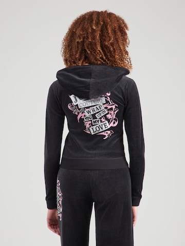 Juicy Couture Sweatjacka 'WRAP YOU UP' i svart: framsida