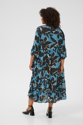 KAFFE CURVE Jurk 'Kerry' in Blauw