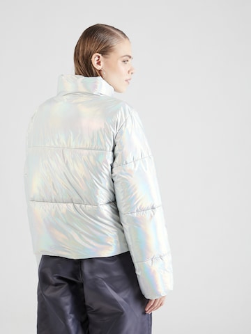 Pegador Přechodná bunda 'SUGAR FUTURE PUFFER JACKET CHROME' – stříbrná