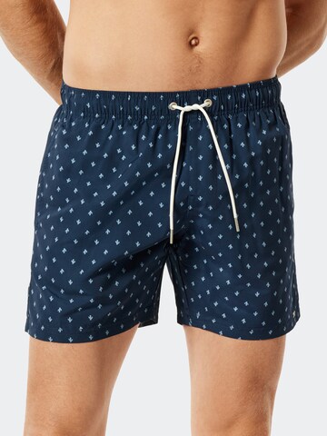 SCHIESSER Zwemshorts 'Aqua' in Blauw