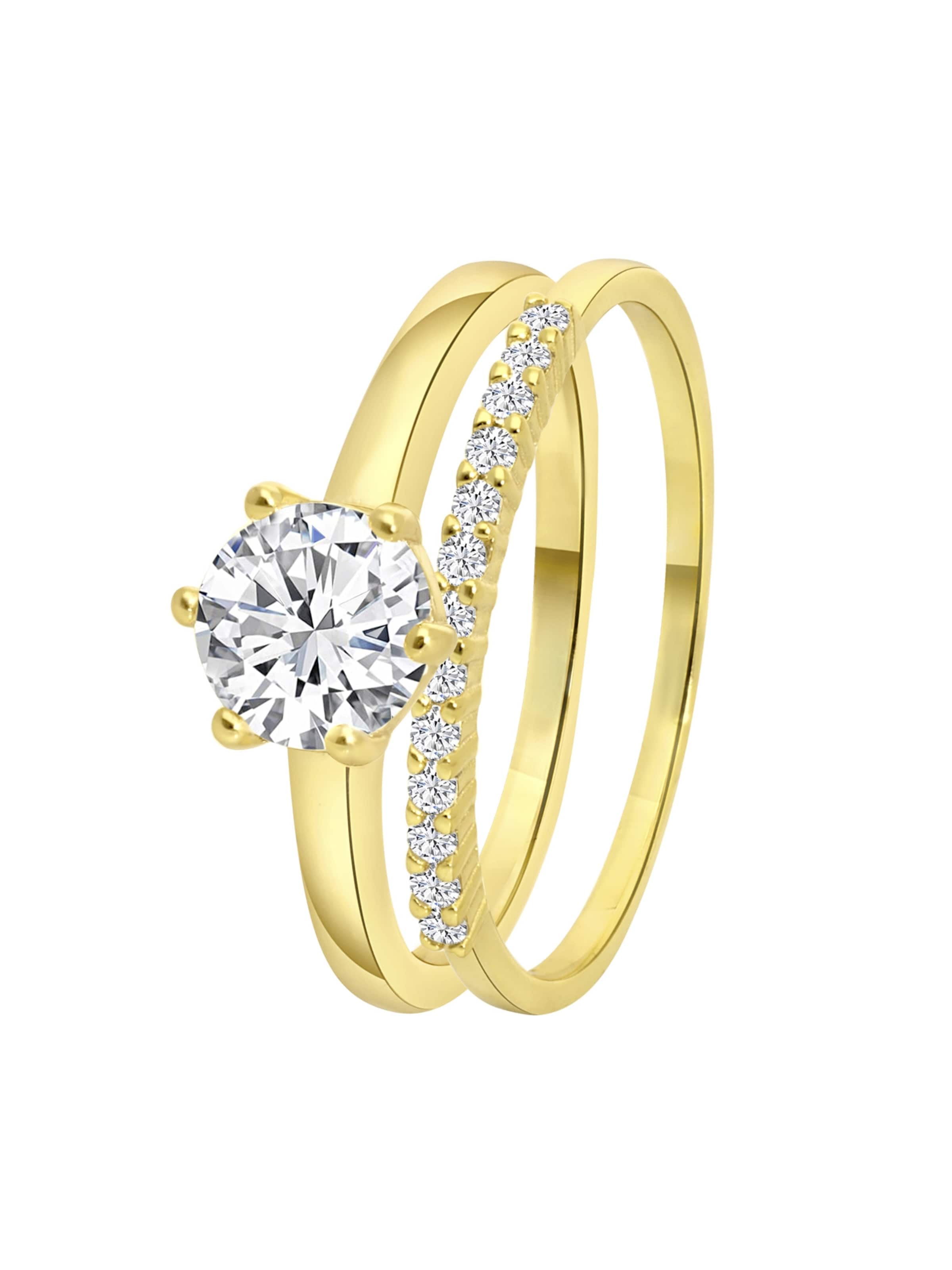 Lucardi Ring in Gold: Vorderseite