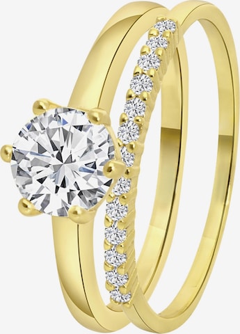 Lucardi Ring in Goud: voorkant