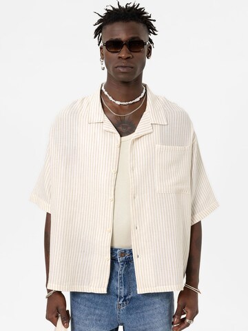 VAMOS CLO Overhemd in Beige: voorkant