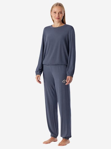 Pyjama ' Casual Fashion ' SCHIESSER en bleu : devant