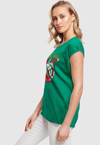 ABSOLUTE CULT Shirt 'Looney Tunes - Lola Merry Christmas' in Groen
