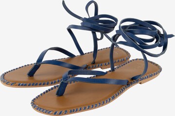 faina Strap Sandals in Blue