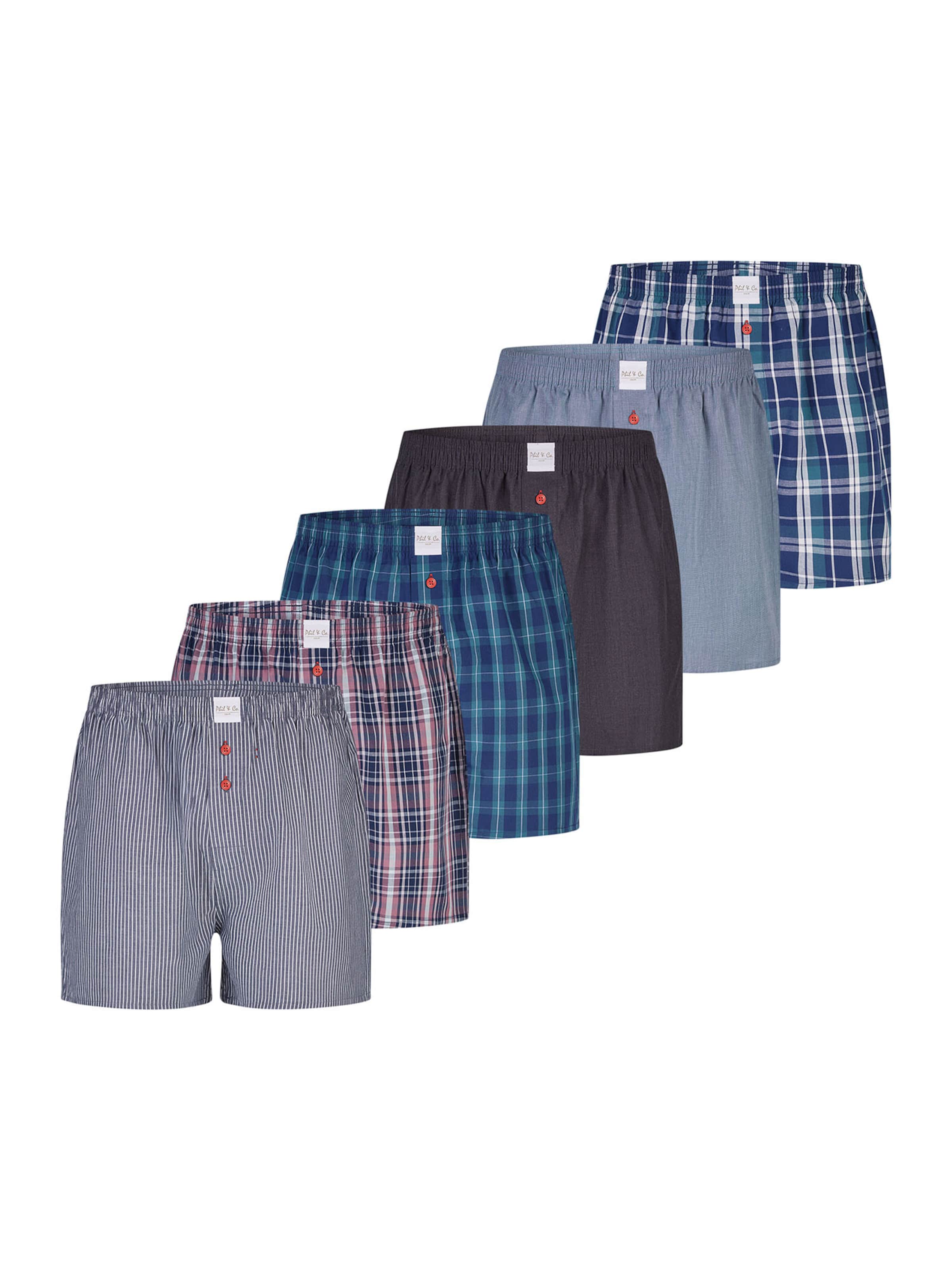 Phil & Co. Berlin Boxershorts ' Classics ' in de kleur Gemengde kleuren, Productweergave