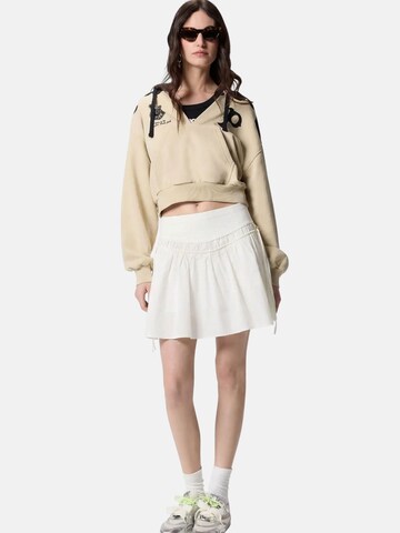 Jupe 'PINKO ROVIGO GONNA POPELINE GONNA' PINKO en blanc