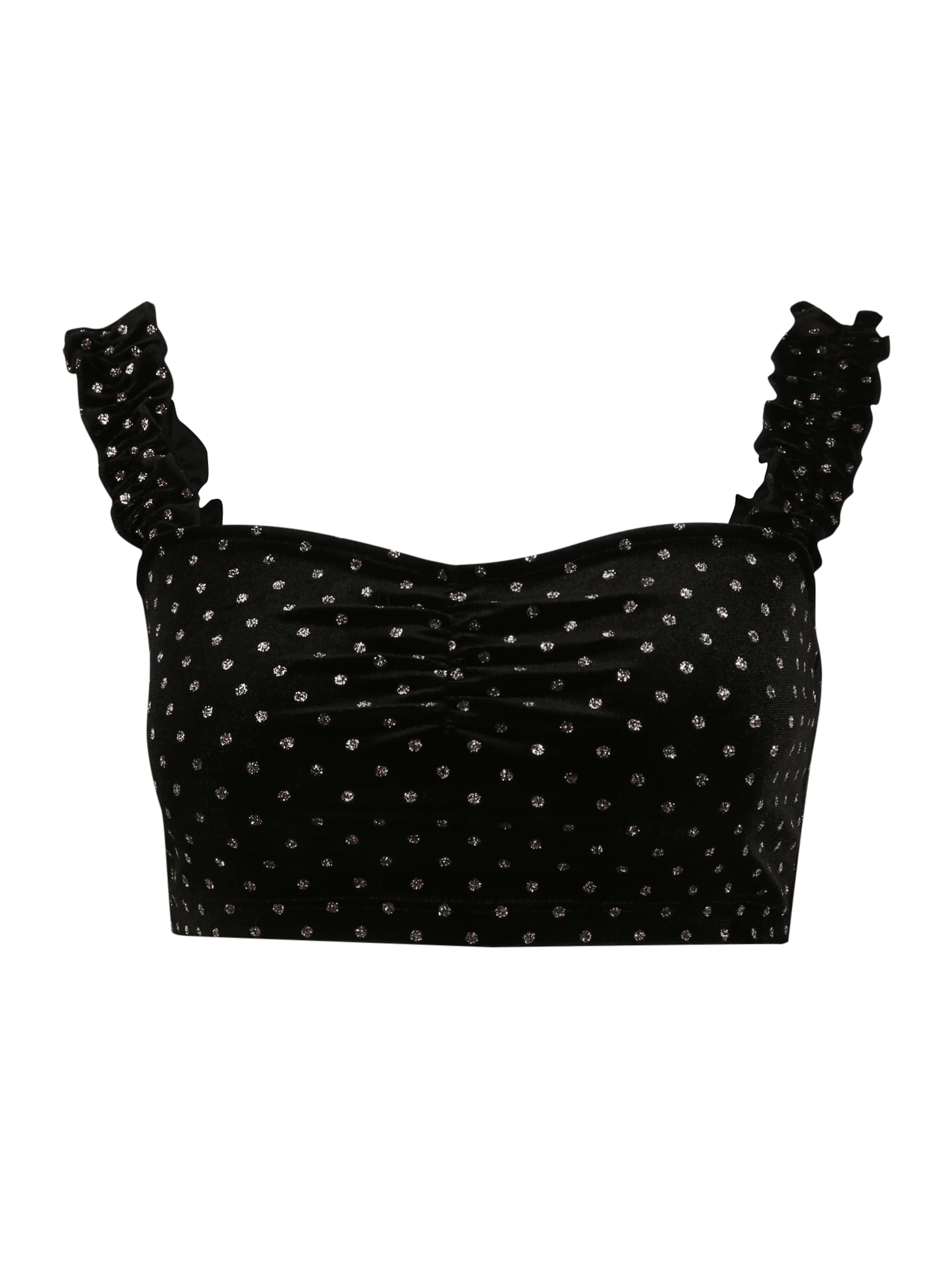 Miss Selfridge Top in Black: front