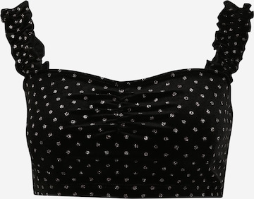 Top de la Miss Selfridge pe negru: față