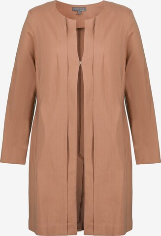 Ulla Popken Between-Season Jacket in Brown: front