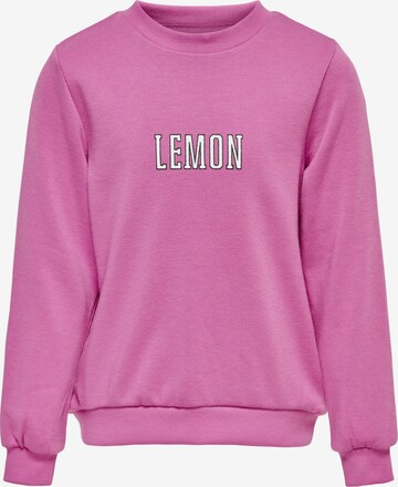 KIDS ONLY Sweatshirt 'GIANNA' in Pink: front