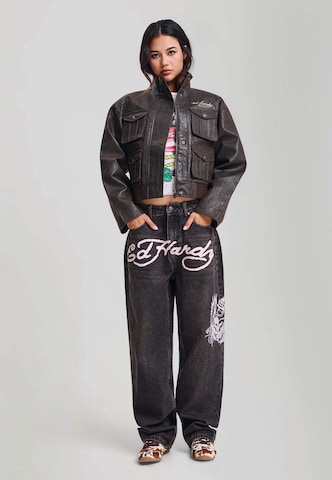 Ed Hardy Átmeneti dzseki 'Americana' - barna: elől