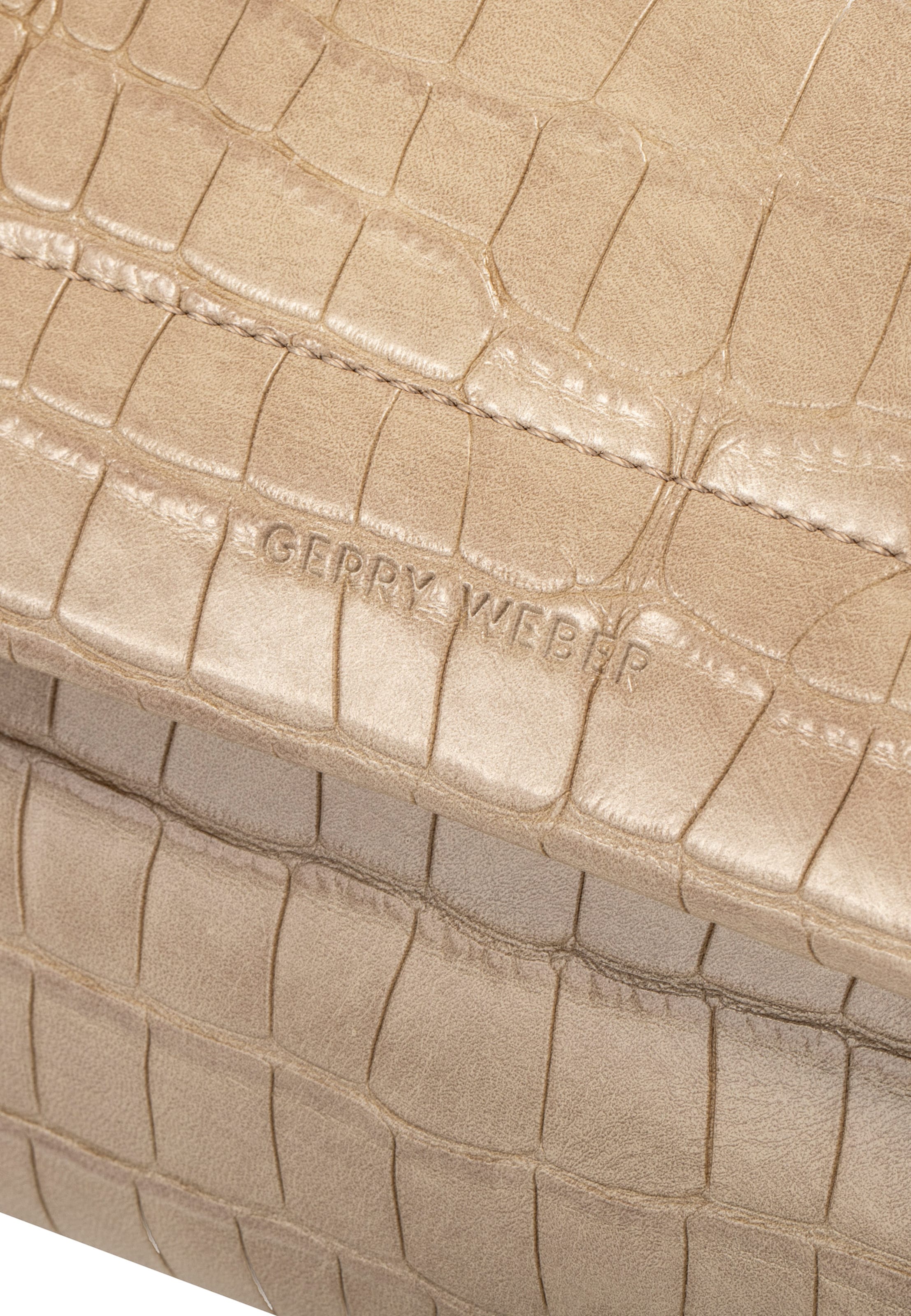 GERRY WEBER Clutch 'Festive Croco' in Beige