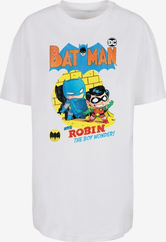 Maglietta 'Super Friends Batman The Boy Wonder' di F4NT4STIC in bianco: frontale