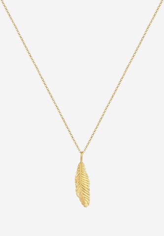 KUZZOI Necklace 'Feder' in Gold