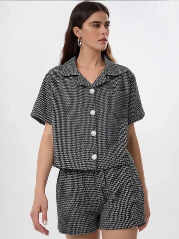 Camicia da donna di Hiccup in nero: frontale